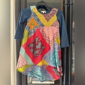 Mimi & Maggie Multicolor Print Tunic Dress NWOT